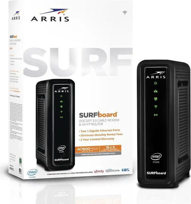 Main image of ARRIS SURFboard (16x4) DOCSIS 3.0 Cable Modem / AC1600 Dual-Band WiFi Router.