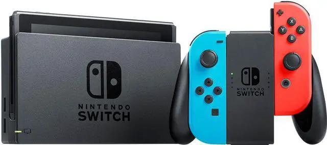 Alt view image 7 of 20 - Nintendo Switch - Neon Blue/Neon Red Joy-Con + Mario Kart 8 Deluxe (Download) + 3month Nintendo Switch Online membership - Black/Neon Blue/Neon Red