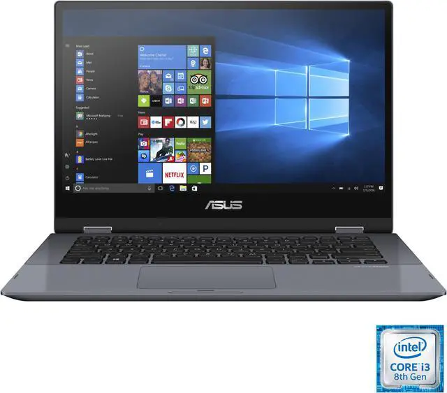 Alt view image 7 of 8 - ASUS VivoBook Flip 14 TP412FA-OS31T Intel Core i3-8145u 2.1GHz 4GB 128GB SSD Intel UHD Graphics 620 14.0" Touchscreen Windows 10 in S mode