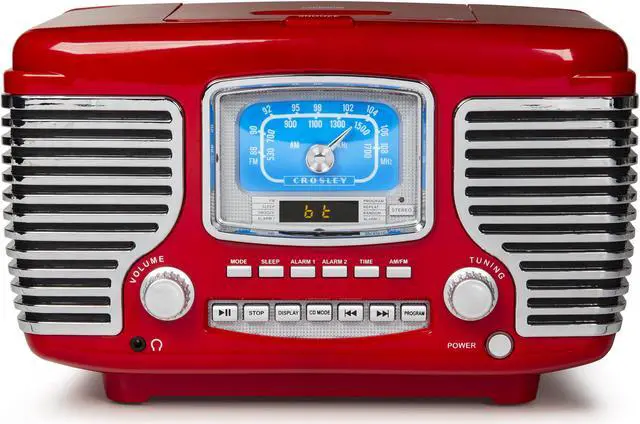 Main image of Crosley CR612B-RE Corsair Radio CD Player, Red