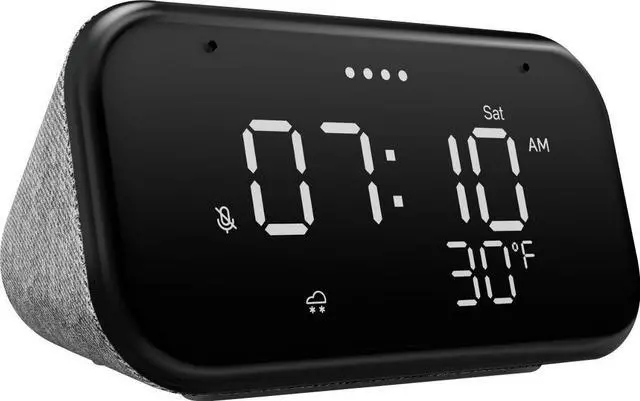 Alt view image 8 of 11 - Lenovo ZA740005US SmartClock Essential Luna