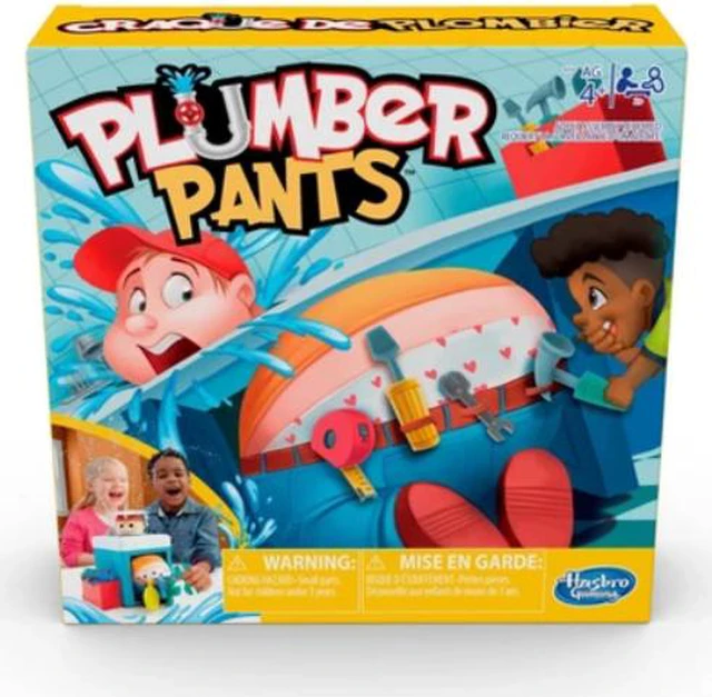 Main image of Hasbro Gaming Plumber Pants Game for Kids Ages 4 & Up