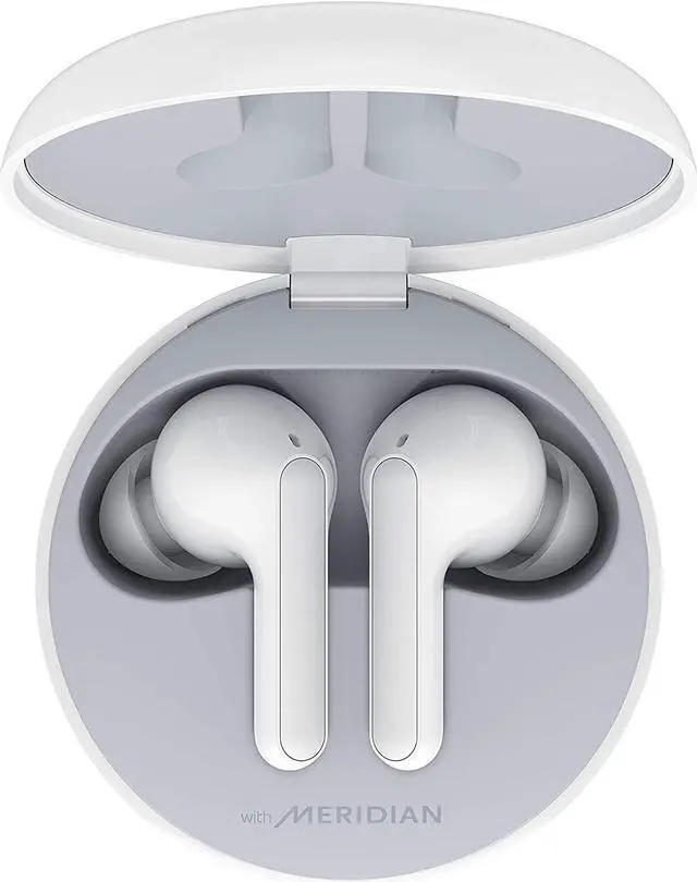 Alt view image 8 of 12 - LG TONE Free UVnano FN6 Wireless Earbuds w/ Meridian Audio - White
