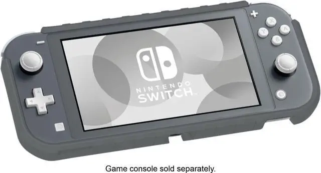 Alt view image 6 of 6 - Hori Nintendo Switch Lite Hybrid System Armor TPU Case Officially Licensed by Nintendo - Gray