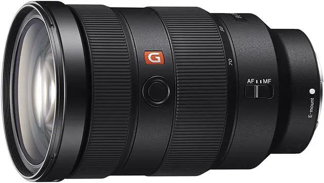 Alt view image 6 of 18 - Sony - 24 mm to 70 mm - f/2.8 - Zoom Lens for Sony E - Designed for Camera - 82 mm Attachment - 0.24x Magnification - 2.9x Optical Zoom - 5.4"Length - 3.4"Diameter
