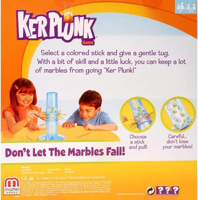 Alt view image 6 of 7 - Mattel Toys,  Kerplunk Game