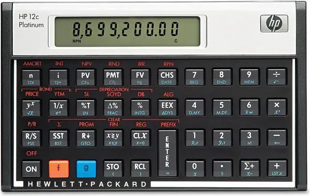 Alt view image 9 of 9 - HP12C Finance Calculator