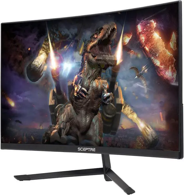 Alt view image 17 of 20 - Sceptre 23.6" Metal Black C248B-144RN Full HD 1920x1080 144Hz AMD FreeSync DisplayPort 2xHDMI Built-in Speakers Edge-less Curved Gaming LED Monitor