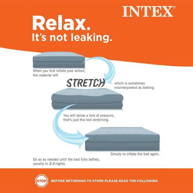 Alt view image 2 of 9 - Intex Kids Travel Air Mattress Inflatable Bed with Raised Sides and Hand Pump