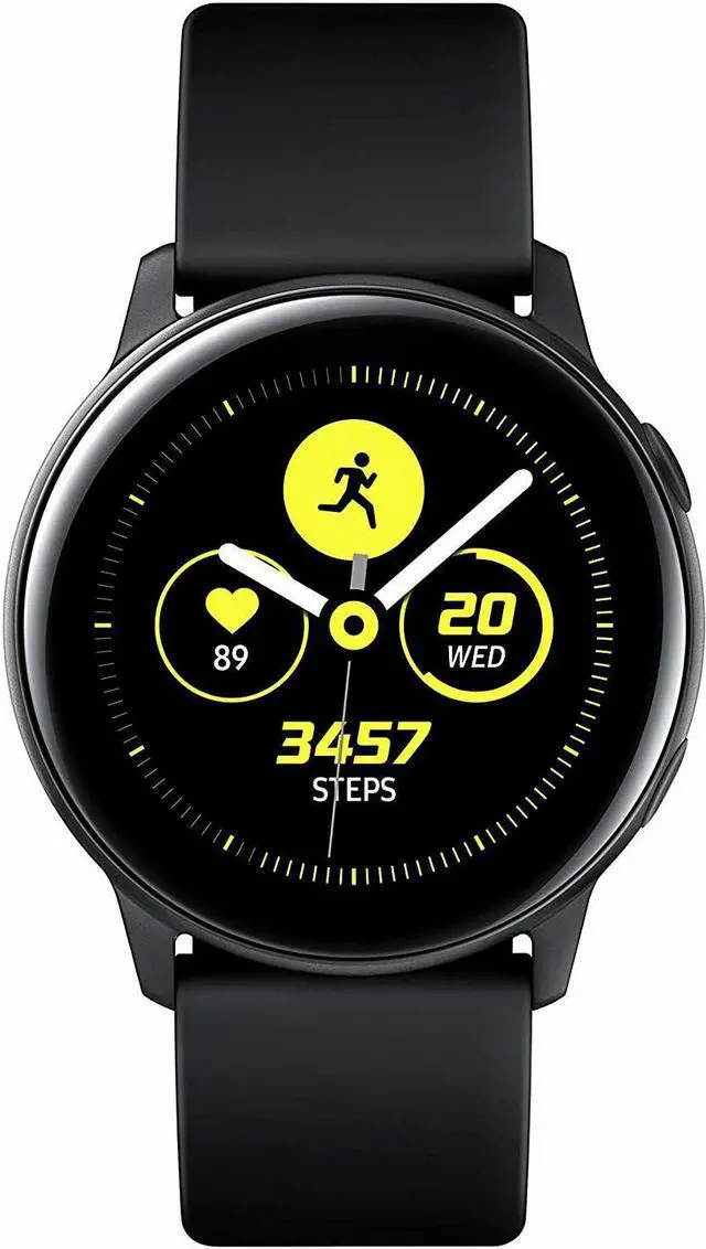 Alt view image 2 of 20 - Samsung Galaxy Watch Active (40mm), Black (Bluetooth) - Wrist - Accelerometer, Barometer, Gyro Sensor, Health Sensor, Heart Rate Monitor, Ambient Light Sensor - Timer, Phone, Push Notification