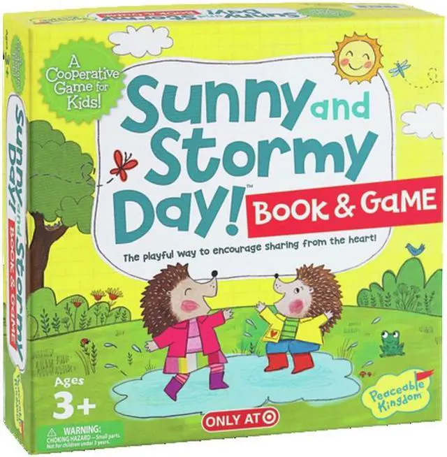 Alt view image 3 of 3 - Peaceable Kingdom Sunny and Stormy Day A Cooperative Sharing Game for Kids!