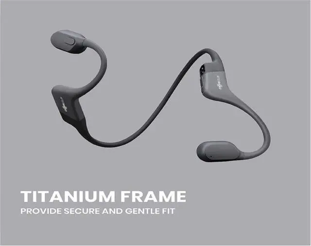 Alt view image 7 of 19 - Aftershokz Aeropex Open-Ear Wireless Headphones (Cosmic Black)