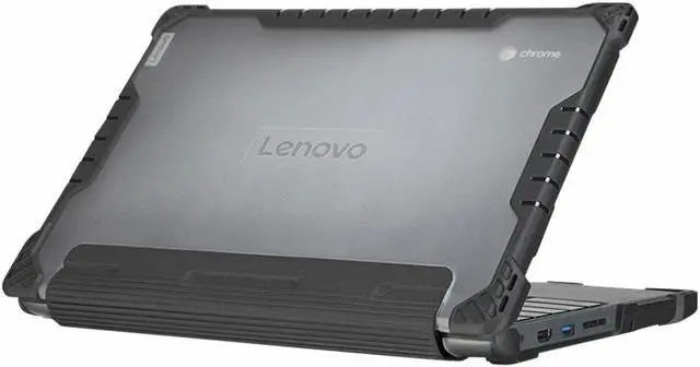 Alt view image 10 of 11 - Lenovo Case For 300e Chrome MTK And 300e Win - For Lenovo Chromebook, Notebook - Black, Transparent - Bump Resistant, Drop Resistant - Polycarbonate, Thermoplastic Polyurethane (TPU)