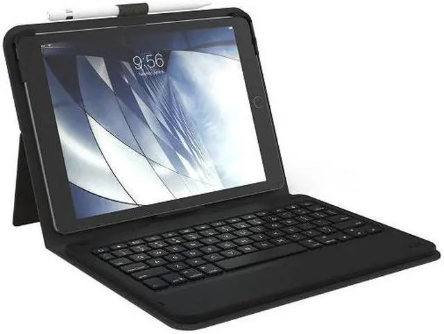 Alt view image 6 of 11 - ZAGG ID8MBN Detachable Keyboard and Folio Case To Add To Your Tablet and Protect It, Fits Tablets Up To 9.7 Inch, Black