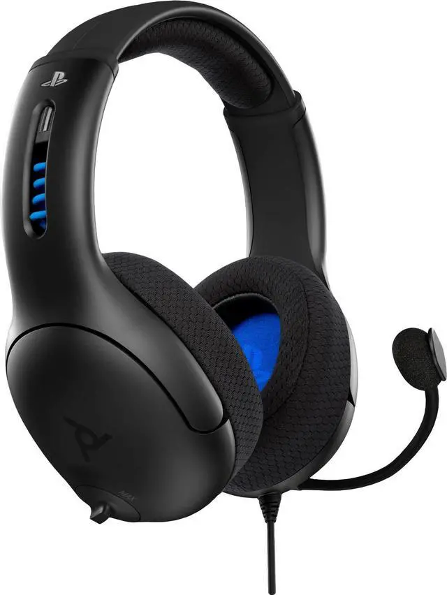 Alt view image 5 of 17 - PDP - LVL50 Wired Stereo Gaming Headset - Playstation 4 (051-099-NA-BK)