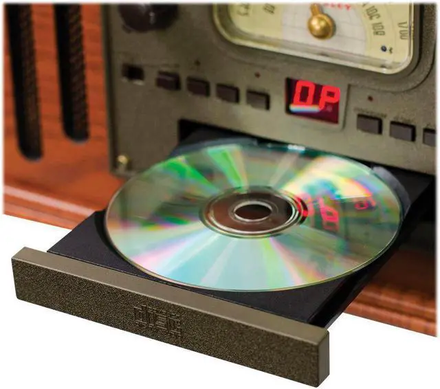 Main image of Crosley CR704B-PA Musician 3-Speed Turntable with Radio, CD/Cassette Player, Aux-in and Bluetooth