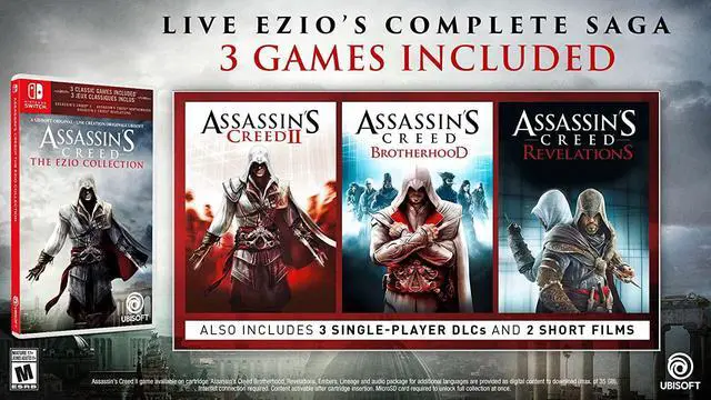 Alt view image 4 of 5 - ASSASSIN'S CREED THE EZIO COLLECTION - Nintendo Switch