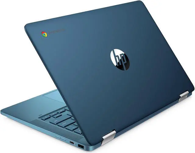Alt view image 2 of 8 - HP Chromebook x360 14a-ca0090wm 14" TS Intel Celeron N4020 Intel UHD Graphics 600 4 GB RAM 64 GB eMMC Chrome OS BT Webcam Forest teal 1366 x 768 Backlit