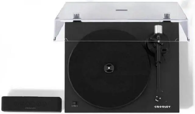 Main image of Crosley KTC6B 2-Speed Turntable and Speaker Kit, Adjustable Tonearm Counterweight