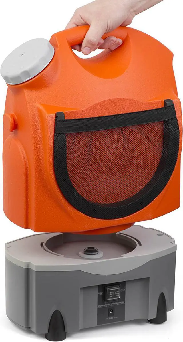 Alt view image 9 of 9 - Ivation Multipurpose Portable Spray Washer w/ Water Tank - Runs on Built-In Rechargeable Battery, Home Plug & 12v Car Plug - Integrated Roller Wheels