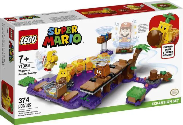 Alt view image 11 of 12 - LEGO 71383 Super Mario Wigglers Poison Swamp 374 Piece Block Expansion Set