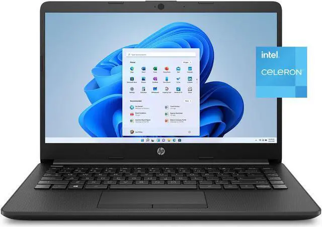 Alt view image 5 of 5 - HP Stream 14" Laptop, Intel Celeron N4120, 4GB RAM, 64GB eMMC, Jet Black, Windows 11 Home, 14-cf2121wm  Notebook
