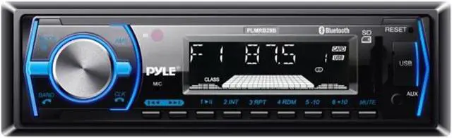 Alt view image 4 of 5 - Pyle Single DIN Bluetooth In-Dash Car Audio Stereo Receiver w/ Remote | PLMRB29B