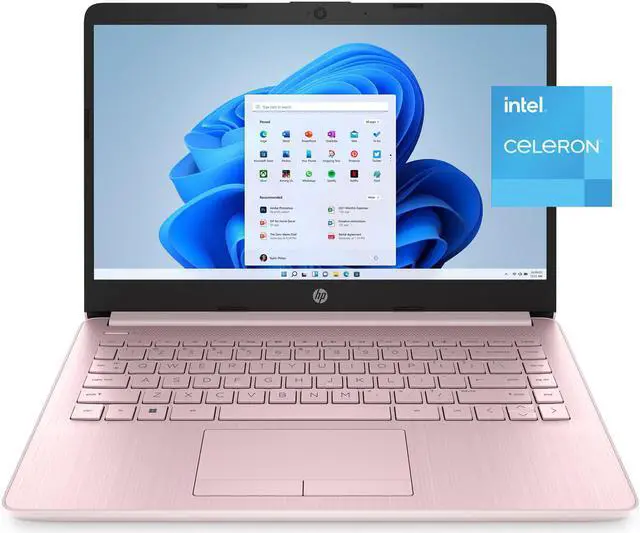 Alt view image 5 of 5 - HP Stream 14", Intel Celeron N4020, 4GB RAM, 64GB eMMC, Pink, Windows 11 (S mode) with Office 365 1-yr, 14-cf2112wm Laptop Notebook