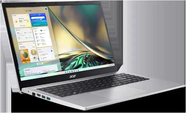 Alt view image 5 of 5 - Acer Aspire 3, 15.6" Full HD Display, 12th Gen Intel Core i5-1235U, Intel Iris Xe Graphics, 8GB DDR4, 256GB NVMe SSD, Silver, Windows 11 Home, A315-59-53ER
Notebook Laptop
