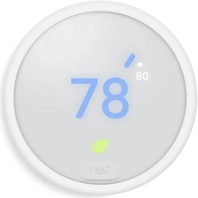 Alt view image 3 of 4 - Nest E Thermostat with LCD Display, White, Size 1.76"