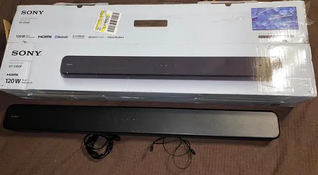 Alt view image 9 of 11 - Sony HT-S100F 2.0 Bluetooth Sound Bar Speaker - Wall Mountable - Dolby Digital, Dolby Dual Mono, S-Force Front Surround - USB - HDMI