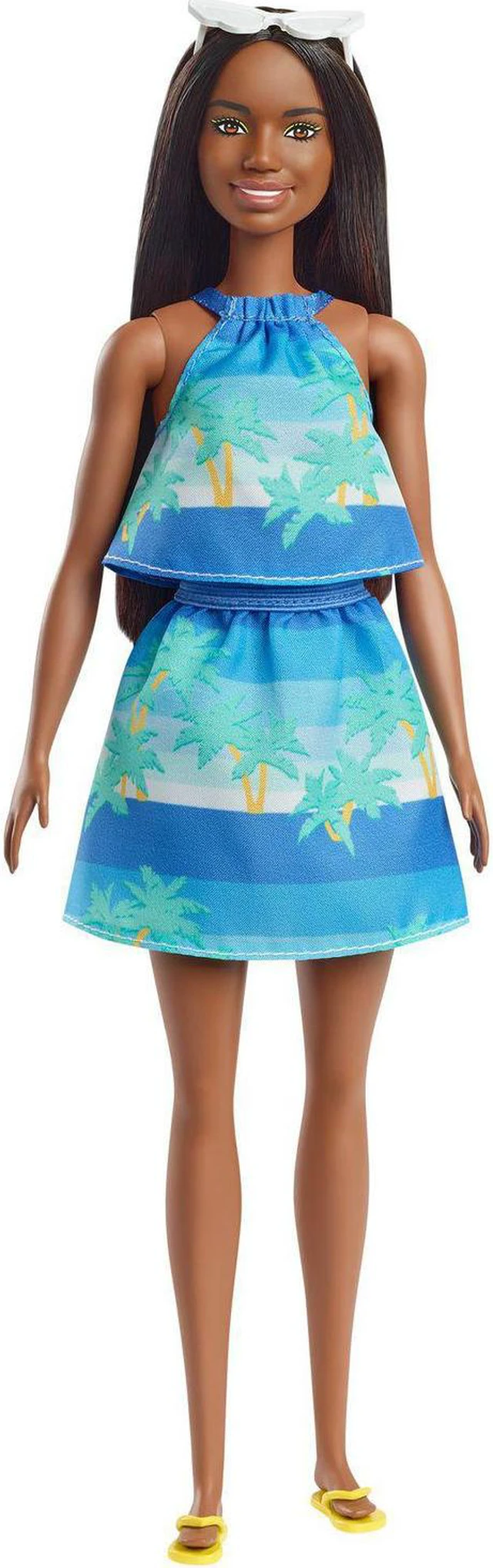 Alt view image 2 of 2 - Barbie Loves The Ocean Beach-Themed Doll (11.5-inch Brunette), Made from Recycled Plastics, Wearing Fashion & Accessories, Gift for 3 to 7 Year Olds