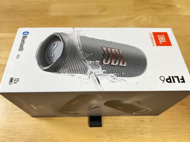 Alt view image 7 of 15 - JBL Flip 6 Gray Portable Bluetooth Speaker