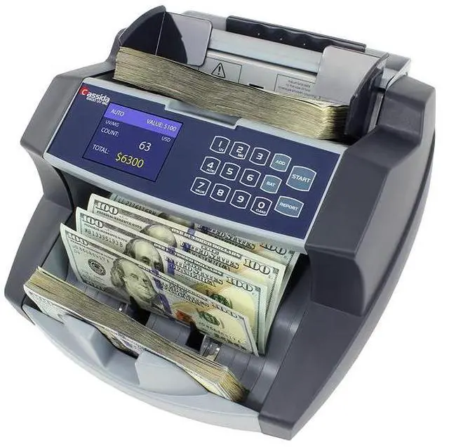 Alt view image 2 of 3 - Cassida 6600UVMG Top Loading Bill Counter - 1,400 Bills/min - 10.2 x 11 x 8.1 - Gray
