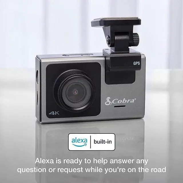 Alt view image 11 of 20 - Cobra SC 400D Dual-View Smart Dash Cam with Rear-View Accessory Cam 6412686 - Black