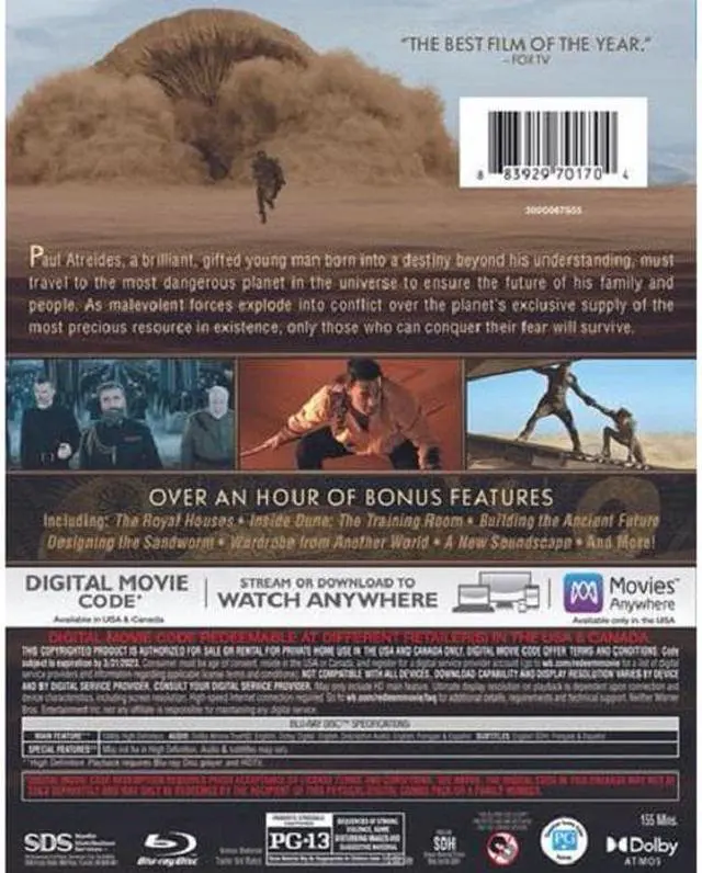 Main image of Warner Home Video Dune (Blu-ray)
