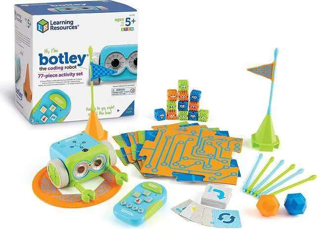 Alt view image 11 of 18 - Learning Resources Activity Set Coding Robot 9"Wx9"Lx6-1/5"H Multi LER2935