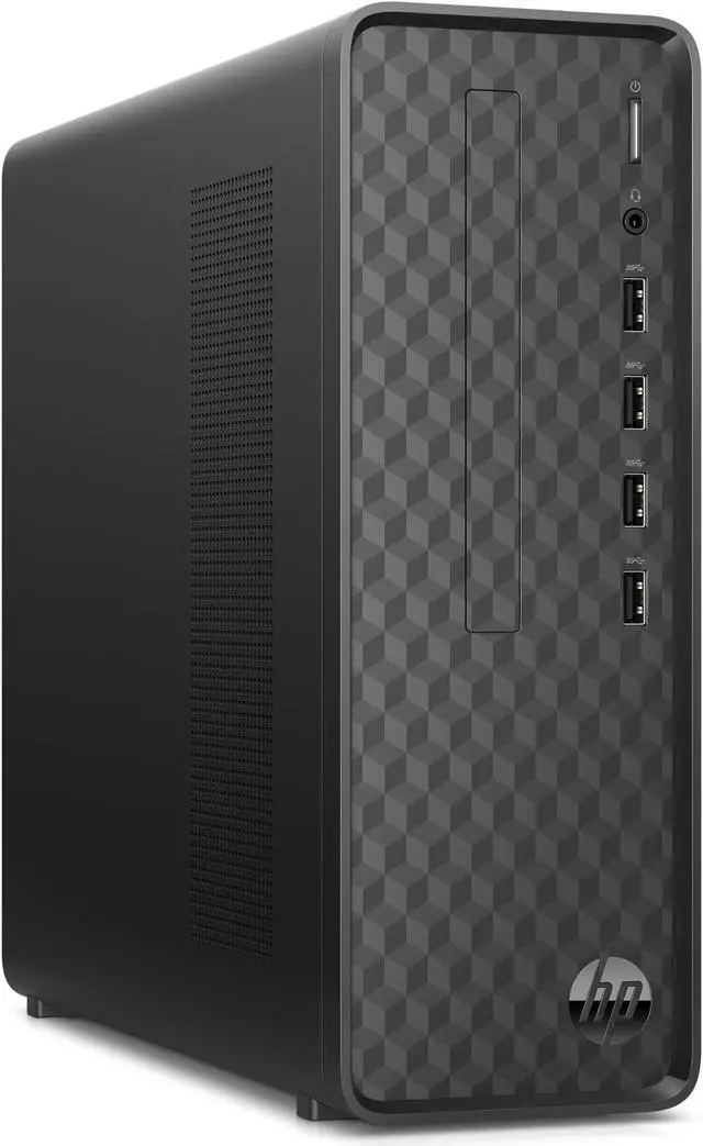 Alt view image 4 of 4 - HP Slim Desktop, Intel Celeron J4025, 4GB RAM, 256GB SSD, Dark Black, Windows 11 Home, S01-aF2003w
PC Computer