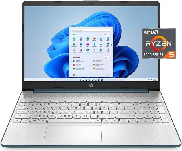 Alt view image 2 of 2 - HP 15.6" Screen FHD Laptop Computer, AMD Ryzen 5 5500U, 8GB RAM, 256GB SSD, Spruce Blue, Windows 11 Home