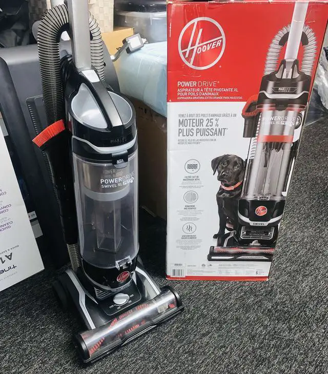 Alt view image 5 of 5 - Hoover MAXLife Power Drive Swivel XL Pet Bagless Upright Vacuum Cleaner with HEPA Media Filtration, UH75210