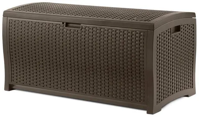 Alt view image 18 of 19 - Suncast DBW9200 Large Deck Box - 13.23 cu ft - 50" x 25.5" x 25.5" - Java