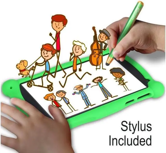Alt view image 2 of 7 - Kids Tablet with Teacher Approved Apps ($150 Value), Contixo 7-inch IPS HD Learning Tablet for Children, WiFi, Android, 2GB RAM 32GB ROM, Protective Case with Kickstand and Stylus, age 3-7, V10 Green