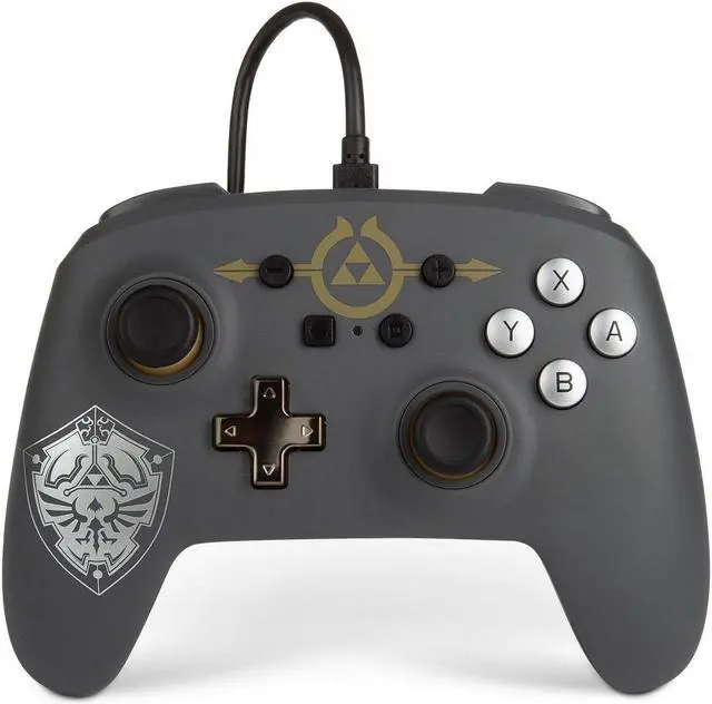 Alt view image 7 of 9 - Power A NSWCONZELSHL Zelda Hylian Shield Wired Controller
