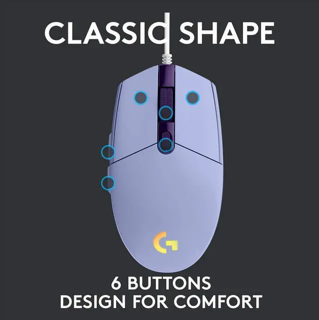 Main image of Logitech 910-005851 G203 Wired Gaming Mouse, Lilac