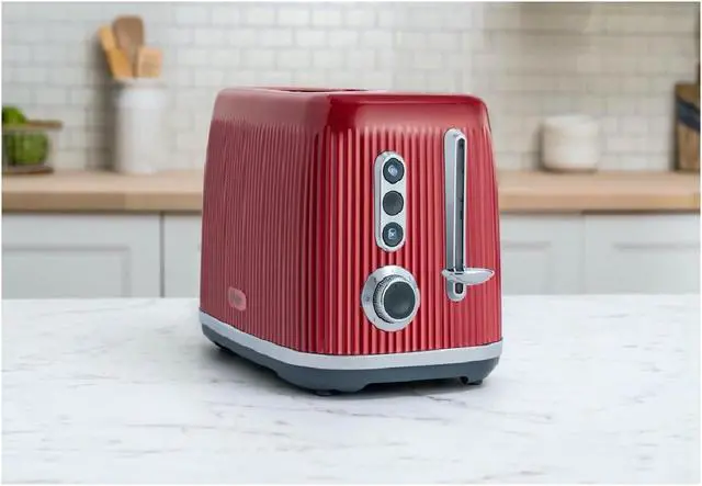 Main image of Oster 2161512 Design Series 2 Slice Toaster - Red