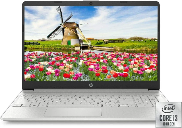 Alt view image 5 of 6 - HP 15.6" HD Intel 10th Gen i3-1005G1 3.4GHz 4GB RAM 128GB SSD Webcam Windows 10 Laptop (1W830UA)
