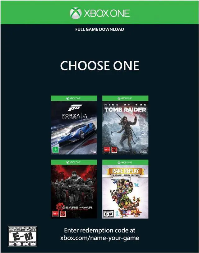 Alt view image 4 of 5 - Microsoft Xbox One 500GB Console - Name Your Game Bundle