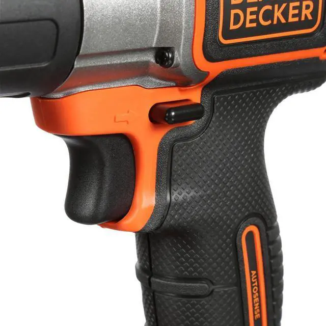 Alt view image 7 of 17 - Black & Decker BDCDE120C 20V MAX Lithium-Ion 3/8 in. Cordless Drill Driver Kit with Autosense Technology (2 Ah)