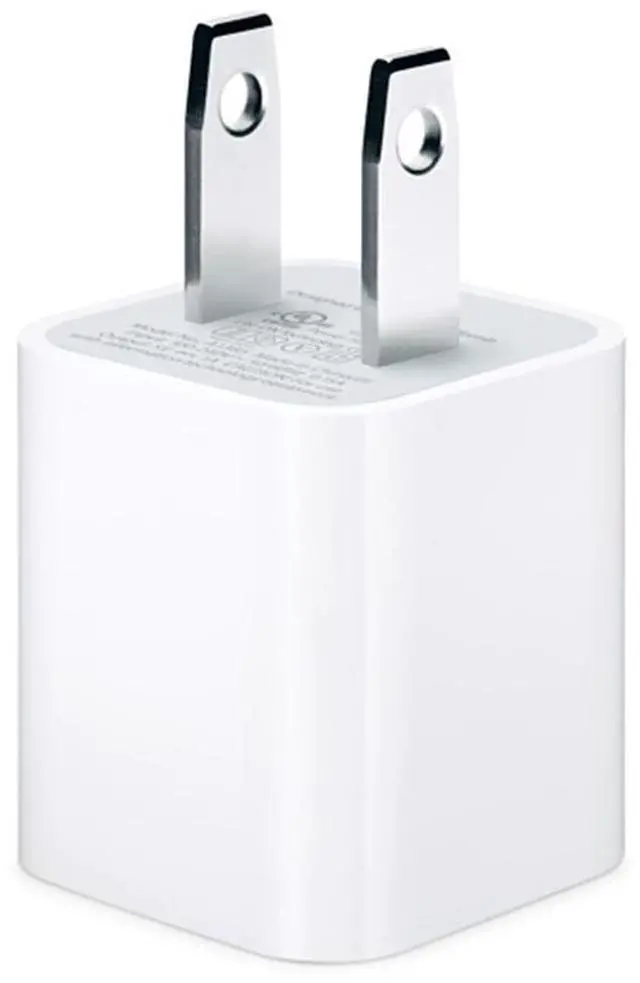 Alt view image 3 of 8 - Apple MD810LL/A 5 Watts USB Power Adapter for All iPhone and iPods With Dock/Lightning Connector - White
