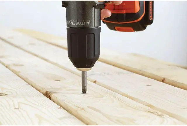Alt view image 2 of 17 - Black & Decker BDCDE120C 20V MAX Lithium-Ion 3/8 in. Cordless Drill Driver Kit with Autosense Technology (2 Ah)